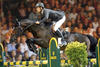 , by Papilon Rouge out of Navarette, by Laudanum xx, is the direct half brother to Cum Laude. Tresor shows successful and winning international Grand Prix classes in tack Swiss rider Steve Guerdat.
