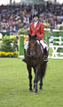 and Anne, two \"happy camper\" after successful rounds at the Aachen CHIO 2008.